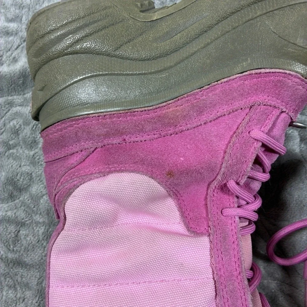 The North Face Kids Winter Boots Size 3 Pink Heat Seeker Tall Insulated